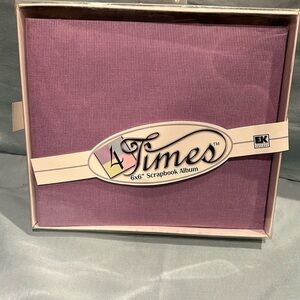 NWT 6x6 Scrapbook Album Lavender cover